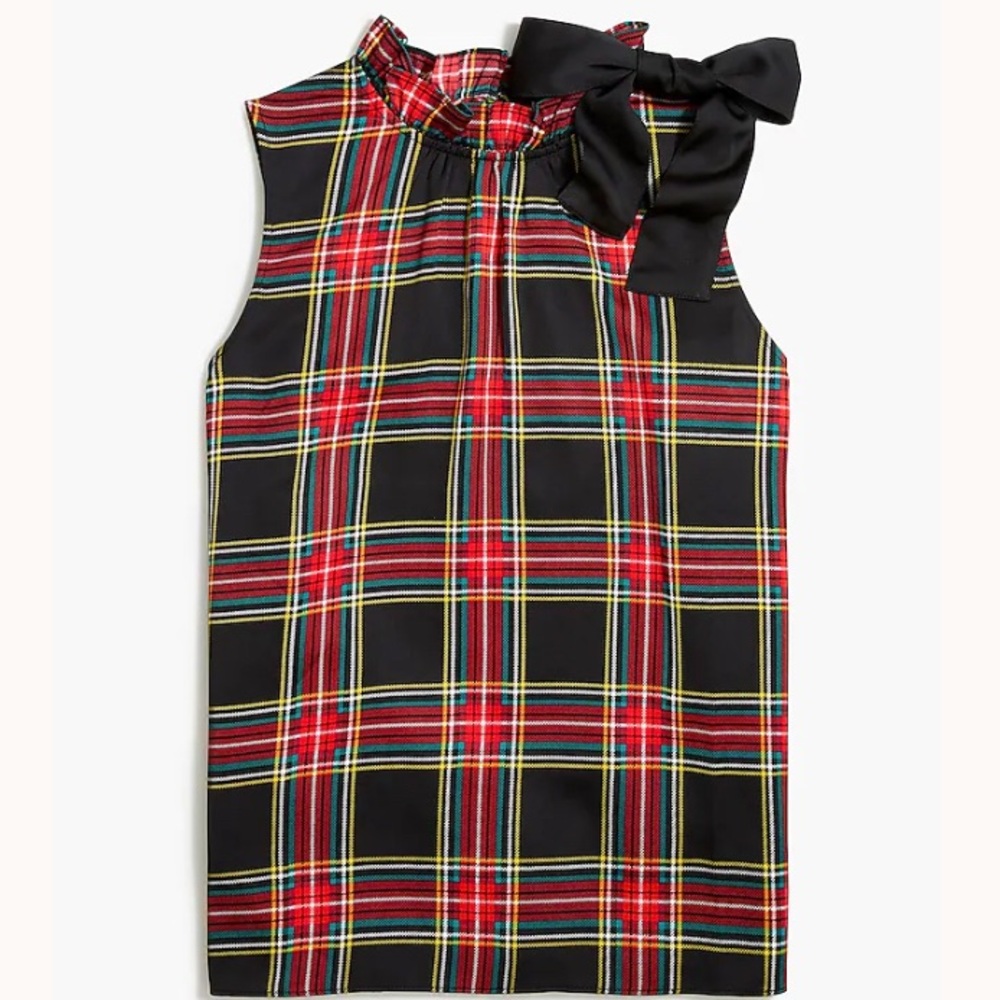 J. Crew Multicolor Plaid Top